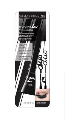 Maybelline Master Duo By Eyestudio 2-in-1 Glossy Liquid Liner ~Choose Your Shade • $6.25