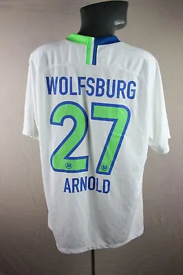 £38.39 • Buy VFL Wolfsburg 2018 2019 Arnold Home Nike Football Shirt Trikot Size Mens XL 1503