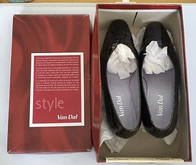 £13.95 • Buy Van Dal ‘Carrie’ Bronze Marble Croc Ladies Court Shoes / UK Size 4 - Boxed