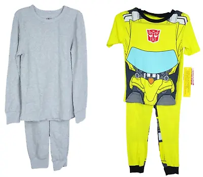 $16.99 • Buy Boys Transformers Athletic Works 2 Piece Pajamas Long Underwear Set Size M NEW