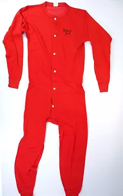 Vintage Yukon Jack Clothing Red Union Suit Long Johns Sz XL 100 Proof Promo Rare • $39.95