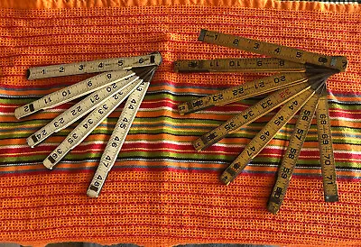 Vintage Folding Rulers Lot Of 2 • $18