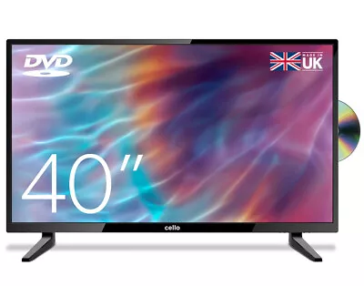£239.99 • Buy CELLO 40 Inch LED TV BUILT IN DVD PLAYER FULL HD 1080P FREEVIEW HD 3 X HDMI,USB