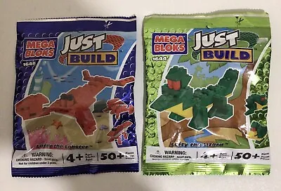 Mega Bloks 1644 Lefty Lizard & 1646 Larry Lobster NEW SEALED Rare • £9.99