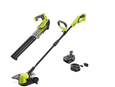 Ryobi ONE+ 18V 13  Trimmer/Weed Eater And Blower W/ Battery & Charger • $119