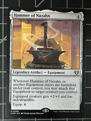 Hammer Of Nazahn Commander Masters 0388 MTG NM+ NP • $6.50