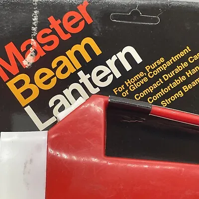 Ashflash Master Beam Lantern Vintage Flashlight New In Box Model 24 Small Red • $7.06
