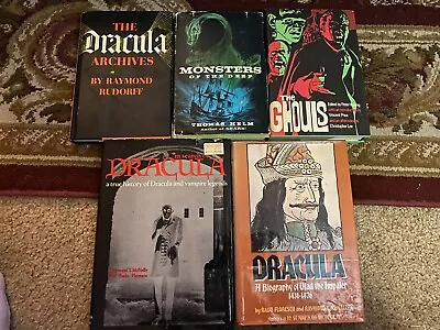 5 Vintage Monster Books - Dracula Ghouls Monsters Of The Deep • $50