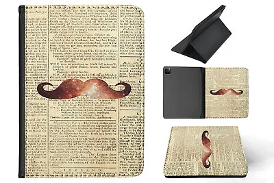 Case Cover For Apple Ipad|hipster Colourful Moustache #3 • $25.65