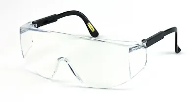 Clear Fit Over Most Lab Safety Glasses Extendable Temples Multiple Colors 364 • $6.99