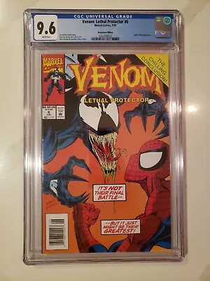 Venom Lethal Protector 6 Newsstand CGC 9.6 Marvel Comics 1993 • $99