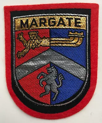 Margate Kent Coat Of Arms Crest Souvenir Sew On Cloth Patch Badge • £4