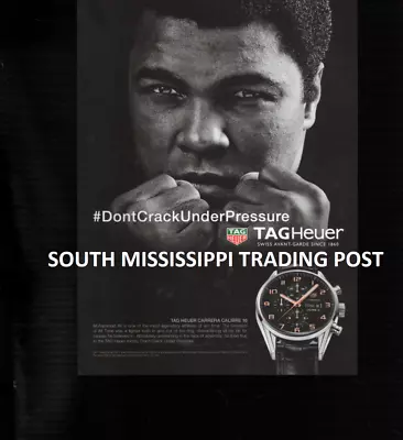 2017 Print Ad For TAG Heuer Carrera Watch W/ Muhammad Ali • $11