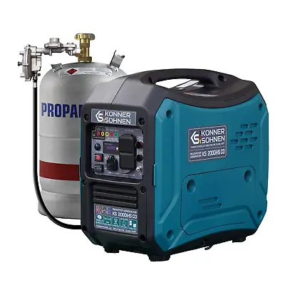 Könner & Söhnen KS 2000iHS CO Portable LPG/gasoline Inverter Generator • $649