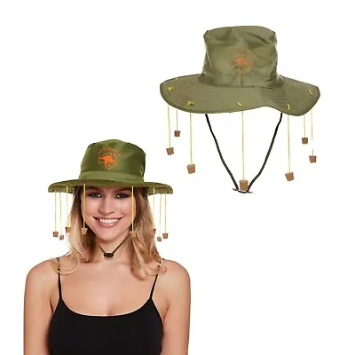 Australian Hat With Corks Crocodile Dundee Aussie Fancy Dress Party CostumeH7001 • £5.28