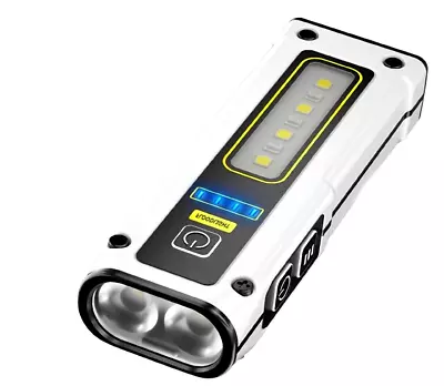 Pocket Edc Mini (led) Flashlight Flood Light/strobe - 7 Modes & Magnetic Base • $11.99