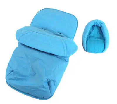 Deluxe 2in1 Ocean Blue Footmuff & Headhugger To Fit Mamas & Papas Voyage • £10.45