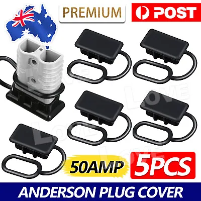 $5.75 • Buy 5x Dust Cap For Anderson Plug Cover Style Connectors 50AMP Battery Caravn 12-24V
