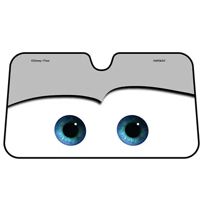 Foldable Cartoon Gray Eyes Car Front Rear Window Sun Shade Visor Protector Shied • £19.07