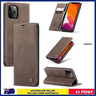 $8.49 • Buy Leather Wallet Card Case Flip Cover  IPhone 14 Plus 13 12 11 Pro Max SE 8 7+6 XR
