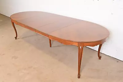 Kindel Furniture French Provincial Louis XV Cherry Wood Extension Dining Table • $4800