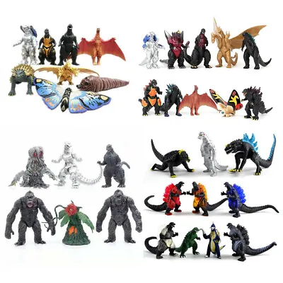 Godzilla X Kong Ghidorah Mechagodzilla Mothra Rodan Skar King Shimo Figures Set • $18.99