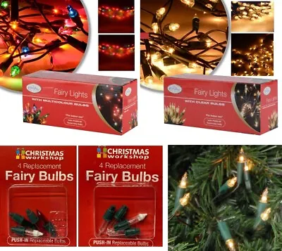 £2.95 • Buy Clear / Multi Colour Xmas Fairy Lights Bulbs Christmas Decoration Tree Party 