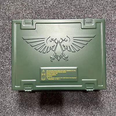 Warhammer 40k Limited Ed Imperial Metal Ammo Crate Carry Case Games Workshop OOP • £139.50