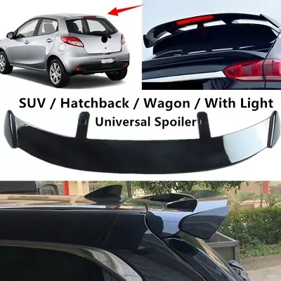 Universal For Mazda 2 2011-2014 Rear Tailgate Roof Spoiler Wing W/ Light ABS • $88.49
