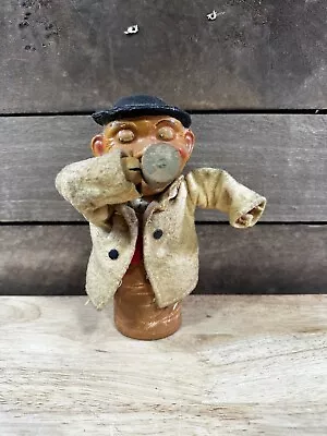 Vintage 1930’s German Paper Mache Beer Drinking Man Toy Spring Body Up And Down • $59.99