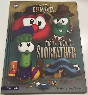 AUTOGRAPHED By Doug Peterson VeggieTales ‘03 Book “Bob & Larry In The Slobfather • $24.99