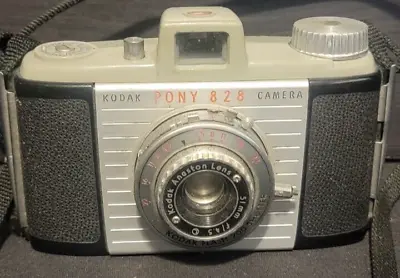 KODAK PONY 828 Camera ANASTON Lens 51mm F/4.5 Antique Vtg - TV MOVIE STAGE PROP • $15.95