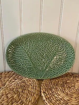 Ikea Smakbit Cabbage Leaf Serving Plate Platter Green • £42.50