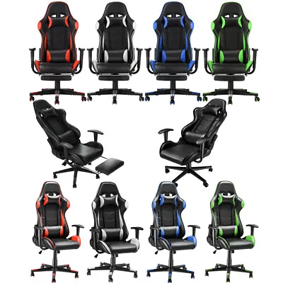 £94.99 • Buy Luxury Office Chair Swivel Recliner Gaming Computer Home Desk Chair PU Leather