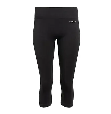 Ladies LA Gear Compressed Fit Sports Seamless Capri Pants Sizes From 8 To 16 • £8.78