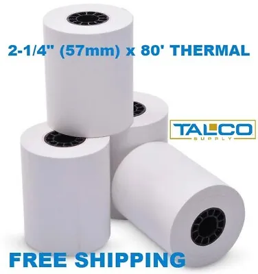 (20) VERIFONE VX510 (2-1/4  X 80') THERMAL RECEIPT PAPER ROLLS  ~FREE SHIPPING~ • $19.99