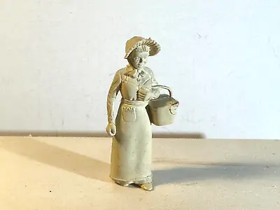 Marx 1950's 60mm Western Town Woman Carrying Basket.  Light Color. • $6.75