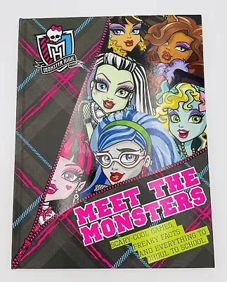 NEW Monster High Meet The Monsters Activities Games Book 2013 Hardcover  • $4.50