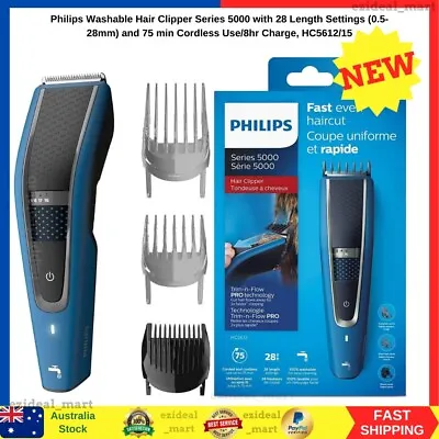 $73.99 • Buy Philips HC5612 5000 Series Hair Clipper/Trimmer/Cordless/Rechargeable/Washable