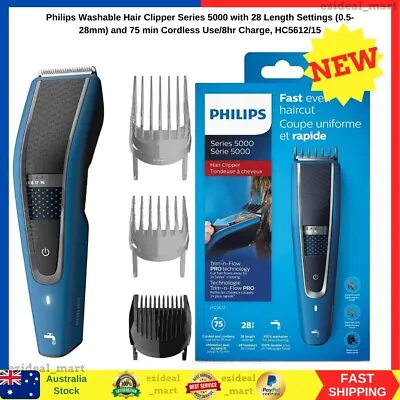 Philips HC5612 5000 Series Hair Clipper/Trimmer/Cordless/Rechargeable/Washable • $73.99