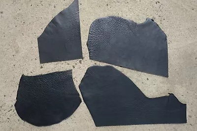 1kg Bag SOFT Leather Offcuts - Black TEXTURED - 3mm • $44.99