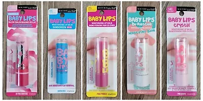 Maybelline Baby Lips Moisturizing Balm Lip Balm NEW Sealed Mix & Match Quantity • $3.59