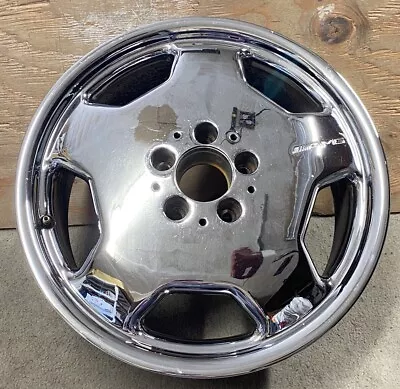 Mercedes 17  AMG Monoblock 17x7.5  Wheel W124 C124 CHROME AAC Rim HWA1244010302 • $649.99