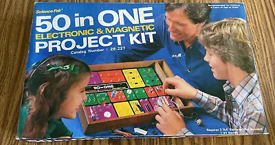 Science Fair 50 In One Electronic And Magnetic Project Kit Radio Shack 1980 • $44.99