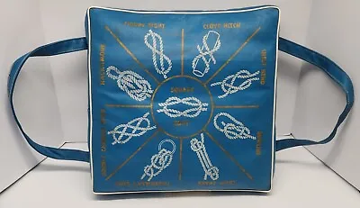 Vintage Sailor Knot Knots Boat Seat Cushion - Sears Roebuck Boat Life Preserver • $45