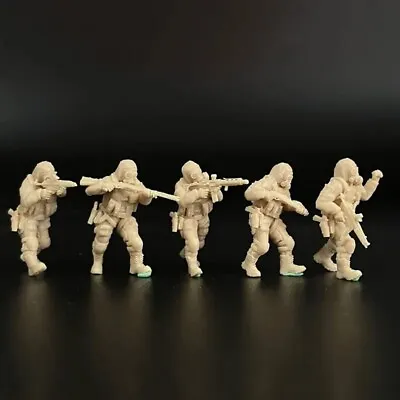 1/72 Scale Resin Model SAS Special Forces 5 Soldier Figures Military Miniature • $12