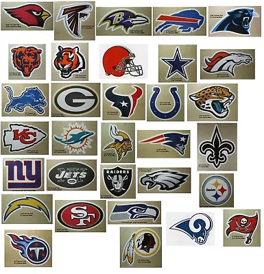 NFL Football Decal Sticker Team Logo Designs Licensed  • $1.75