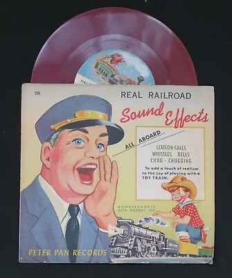  PETER PAN RECORDS. 78 Rpm. Railroad Sound Effects. 7  Children Vinyl UK SELLER • £10