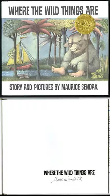 Maurice Sendak SIGNED Where The Wild Things Are HC 25th Ann PSA/DNA AUTOGRAPHED • $1060