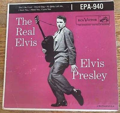 Elvis Presley The Real Elvis (1956) RCA Victor EPA-940 VG+ • $40